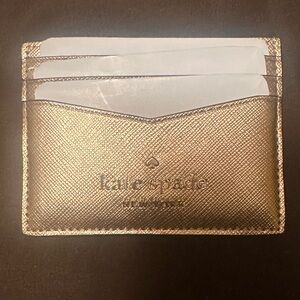 Kate Spade Madison Small Gold Card Holder